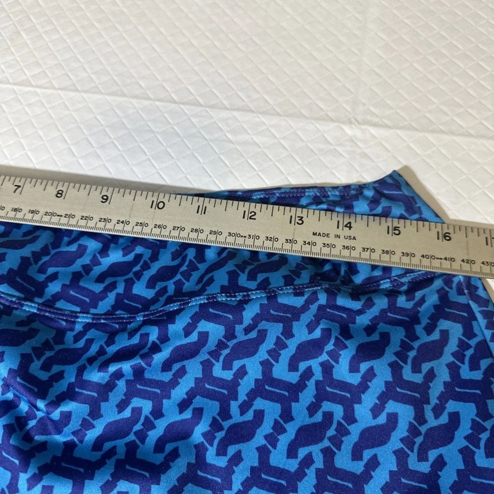 Zealotpower  women skort size large‎ blue print stretch waist pickleball tennis